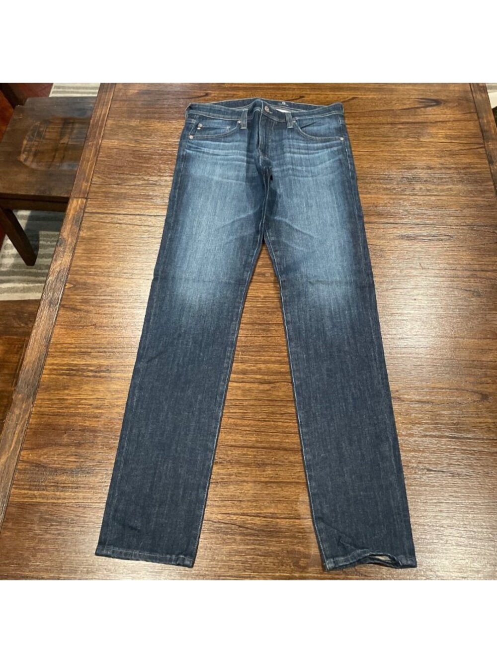 AG Stockton Skinny Jean Men's 32x34 Stretch Medium Wash Faded Distressed Fitted